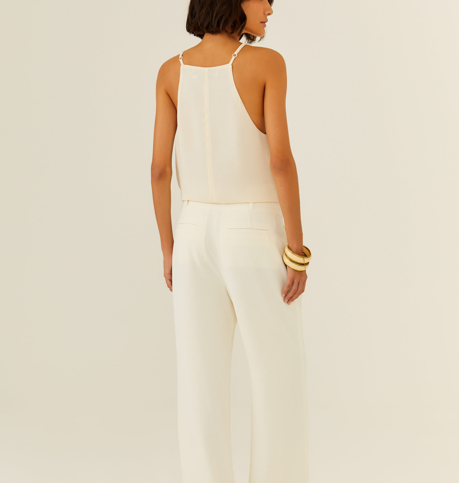 Calça Reta Crepe Pala v