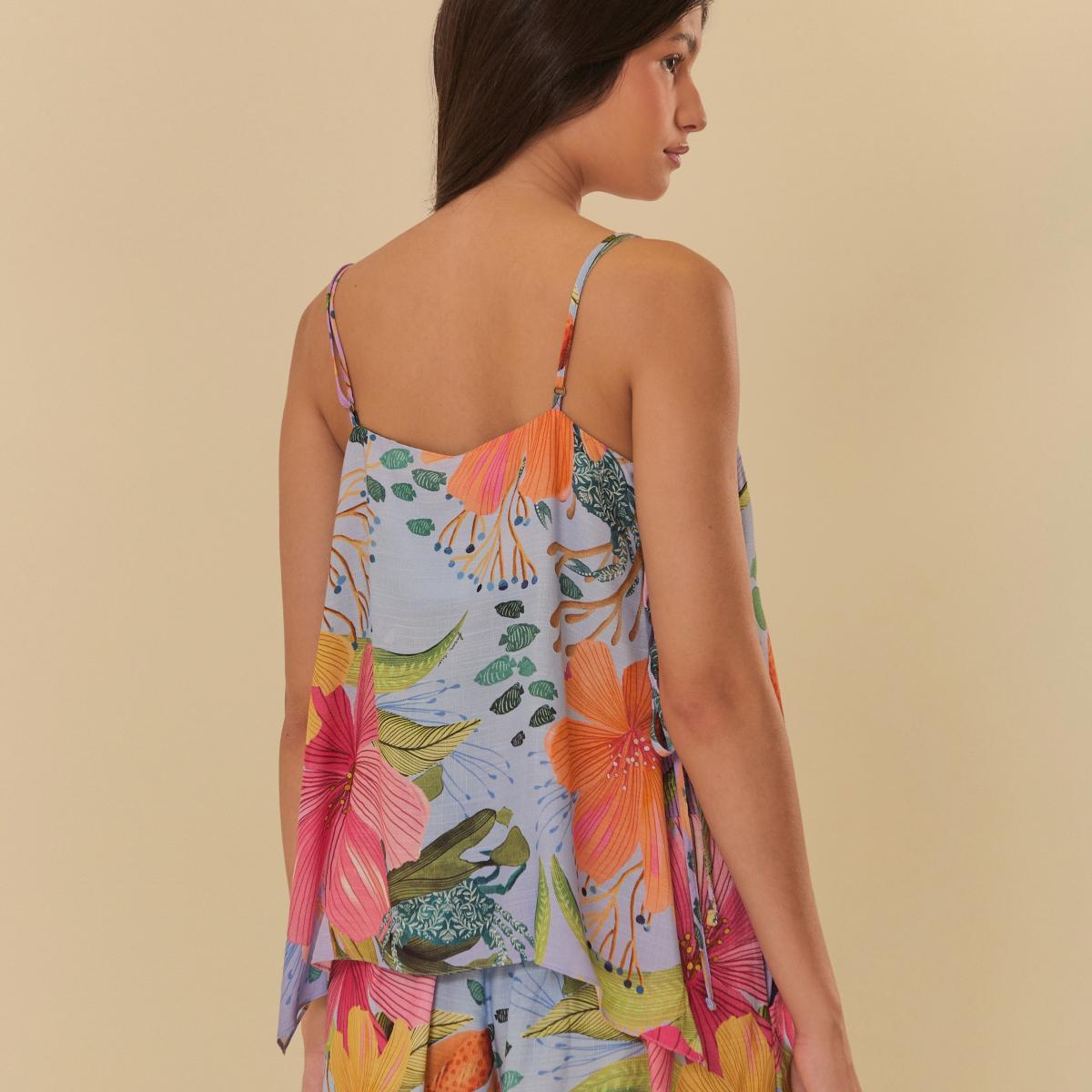 Blusa Com Alças Estampada Maralina