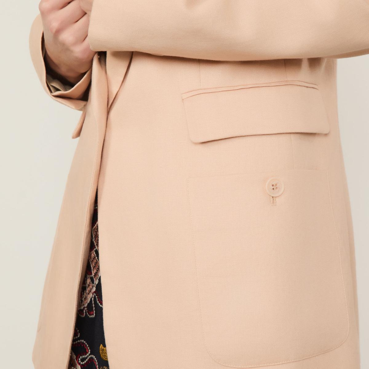 Blazer De Linho Longo