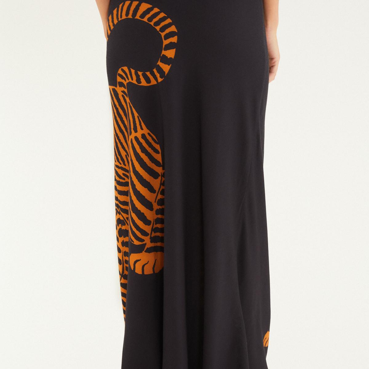 Saia Estampada Tigres