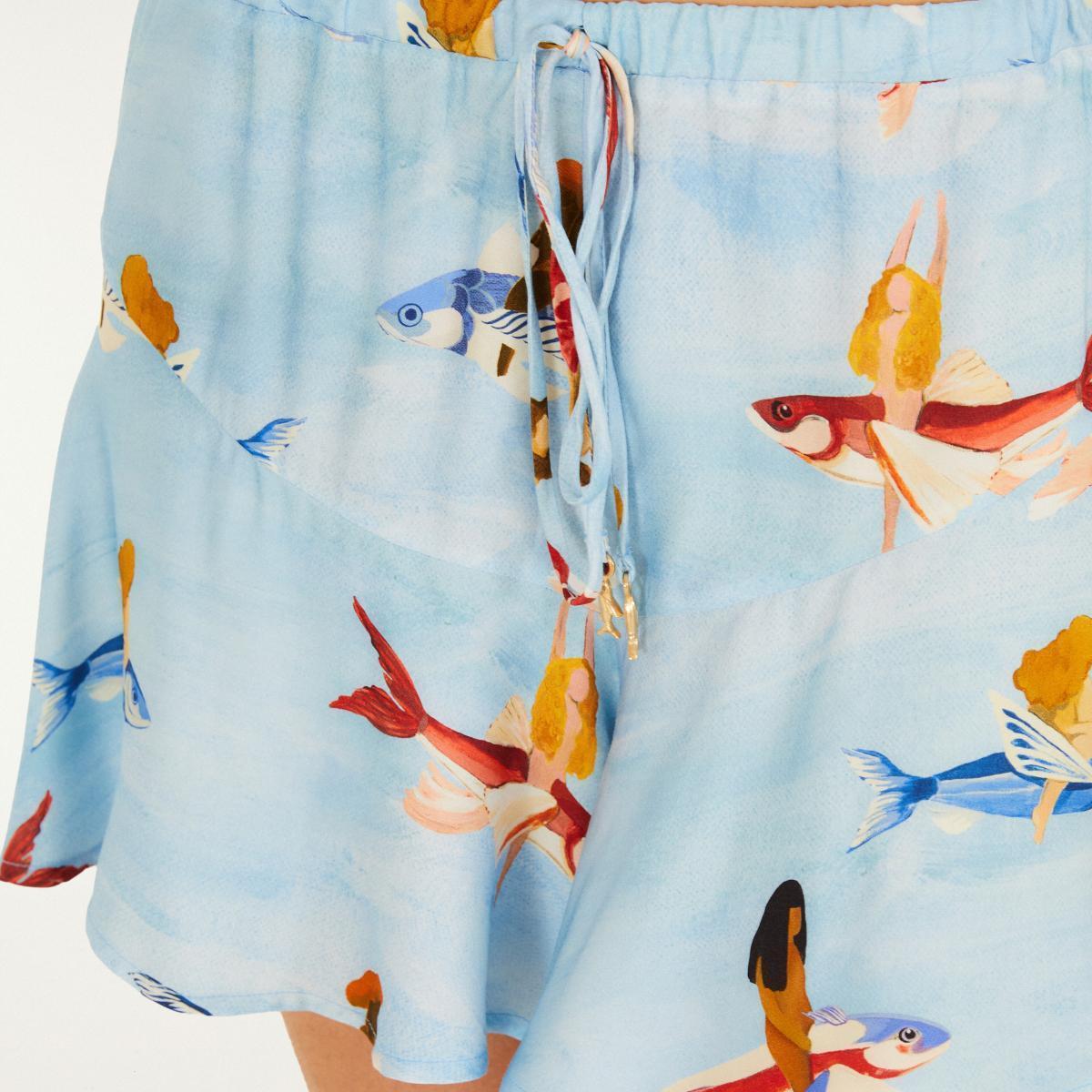 Short Estampado Peixes Voadores Short Estampado Peixes Voadores