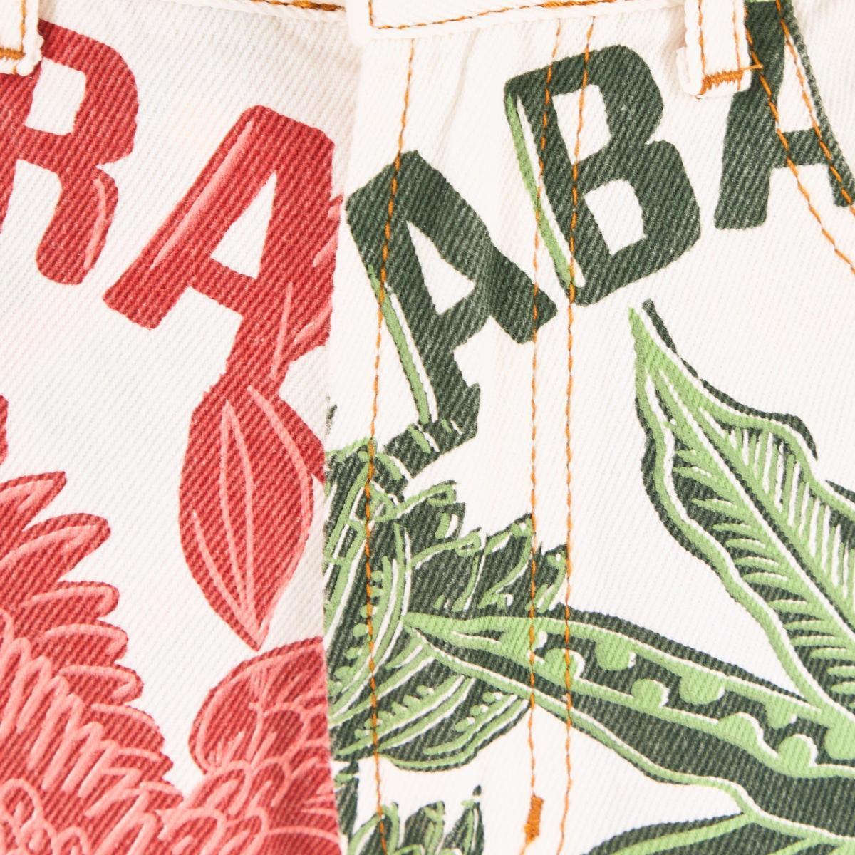 Short Sarja Estampado Selos Sonho Tropical