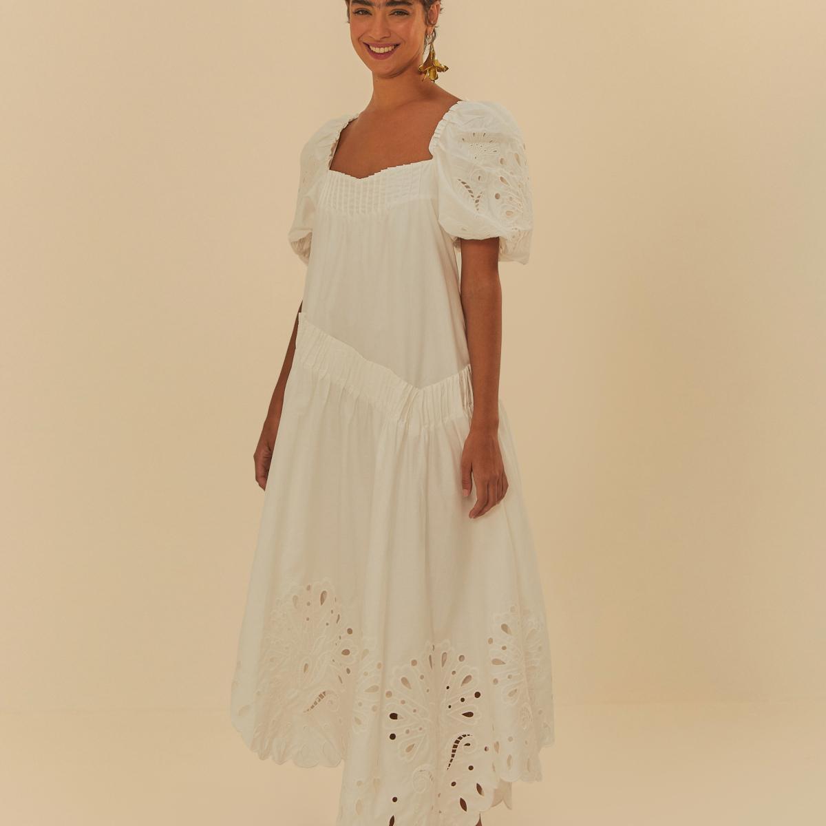 Vestido Bordado Richelieu Rendeira Vestido Bordado Richelieu Rendeira
