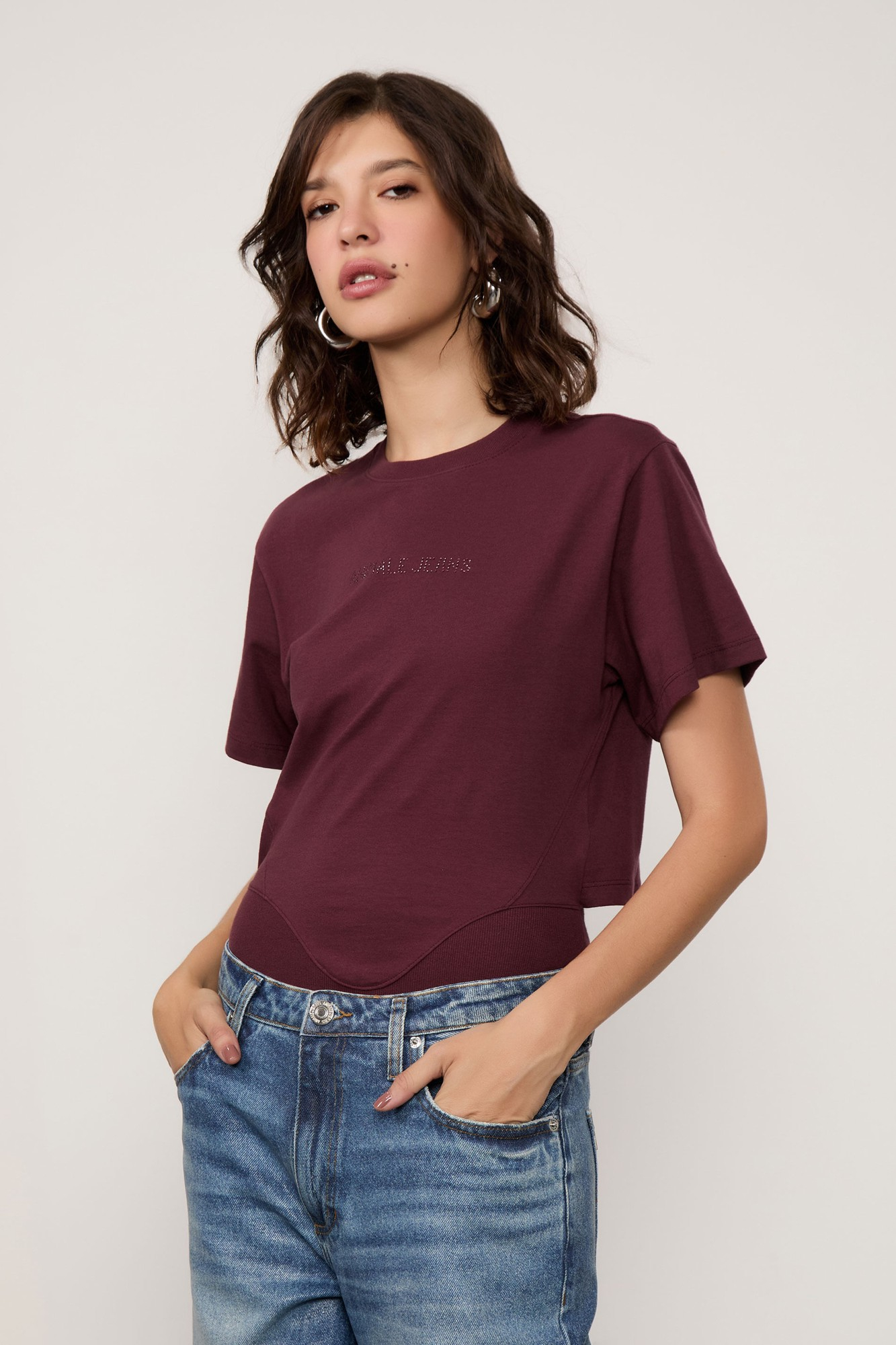 Body De Malha Com Aplicações Cristal