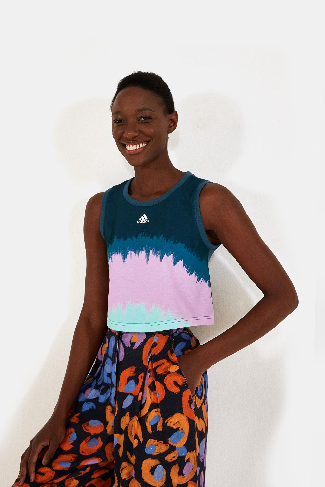 Blusa Adidas Tie Dye Wildteal