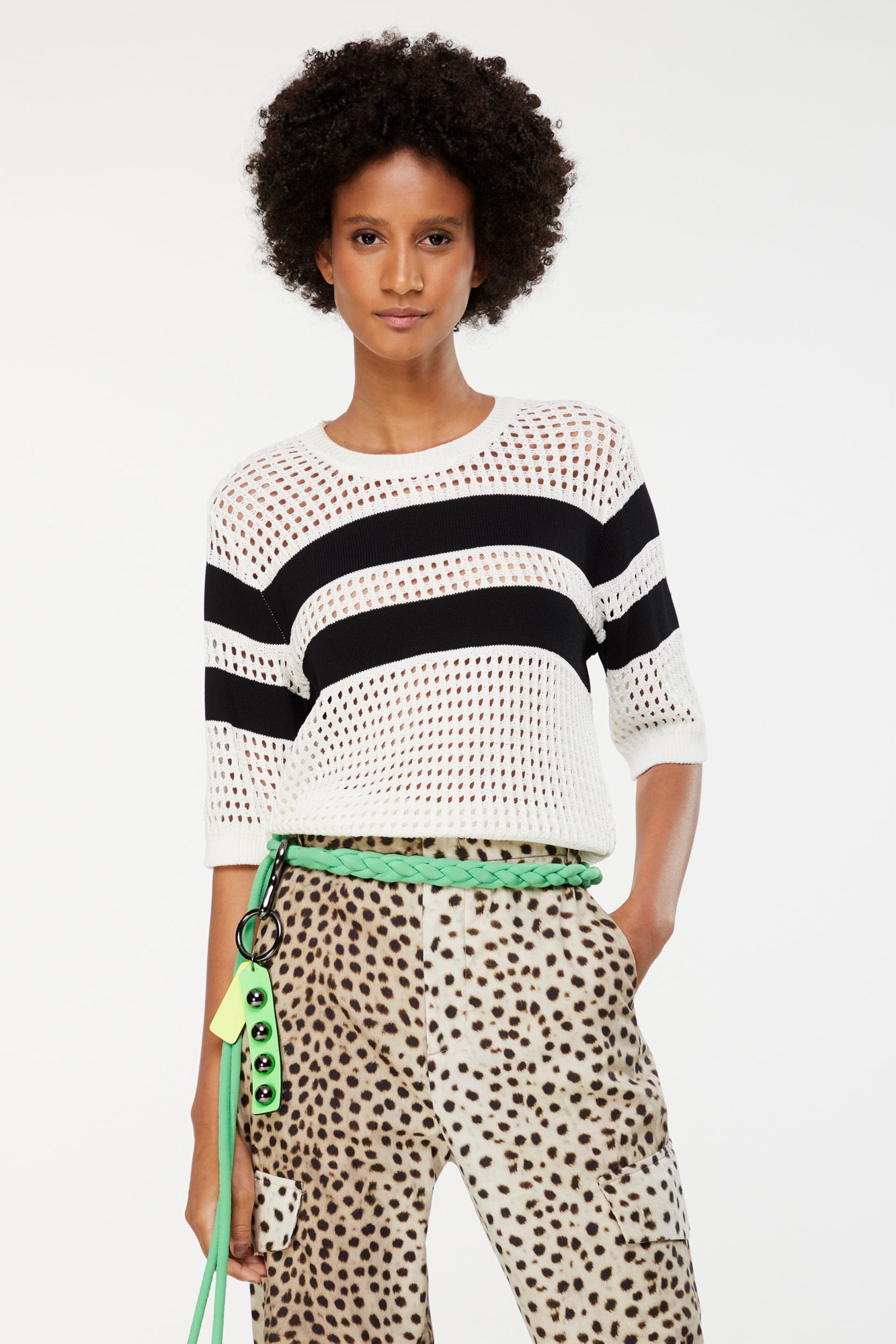 Cropped Redinha Off Listra Preta