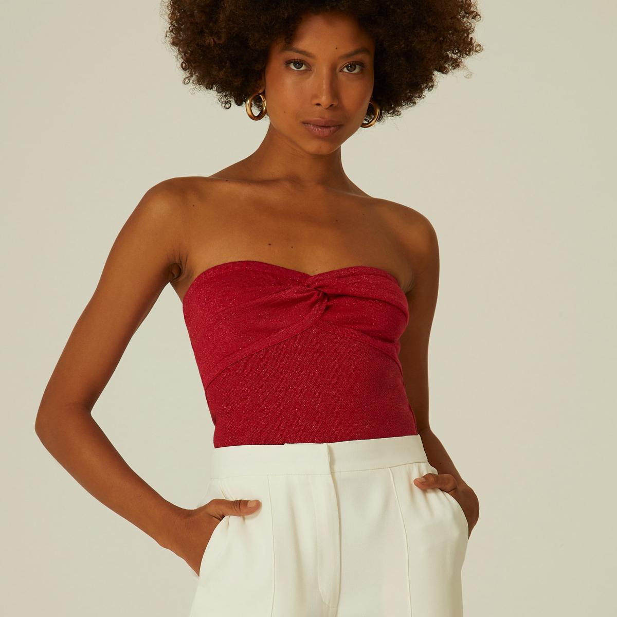 Blusa Tricot Tqc Lurex