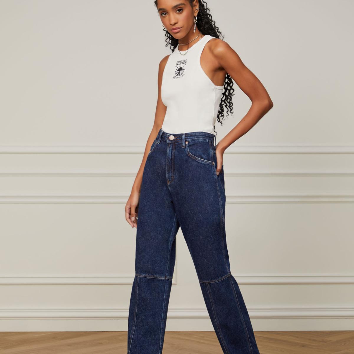 Calça Jeans Boot 70s Fenda Frontal