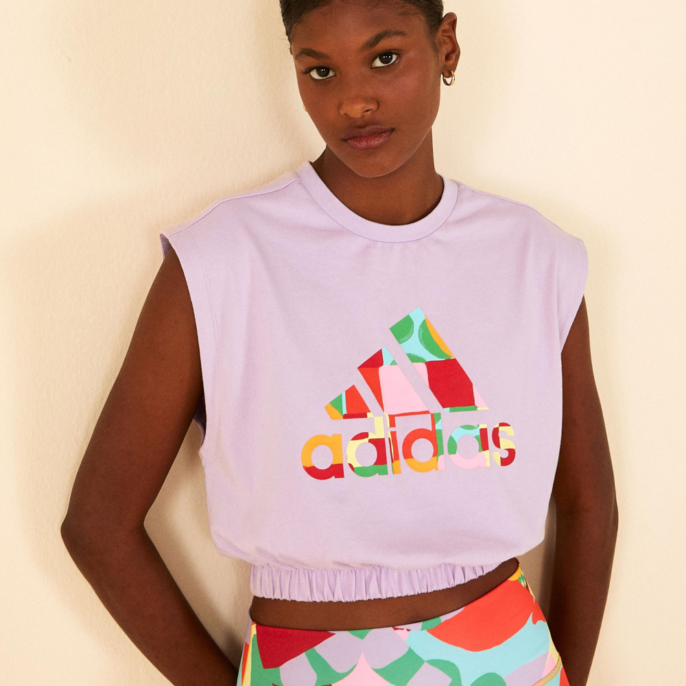 Top Sem Manga Adidas All Together Lilás