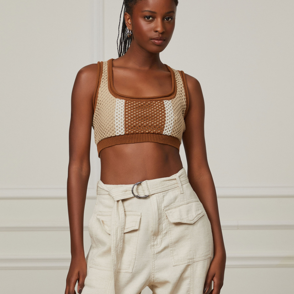 Top Tricot Rede Listrado