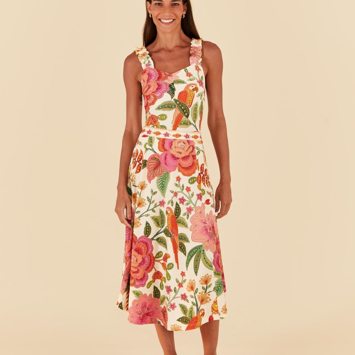 Body Frufru Estampado Flor De Verão