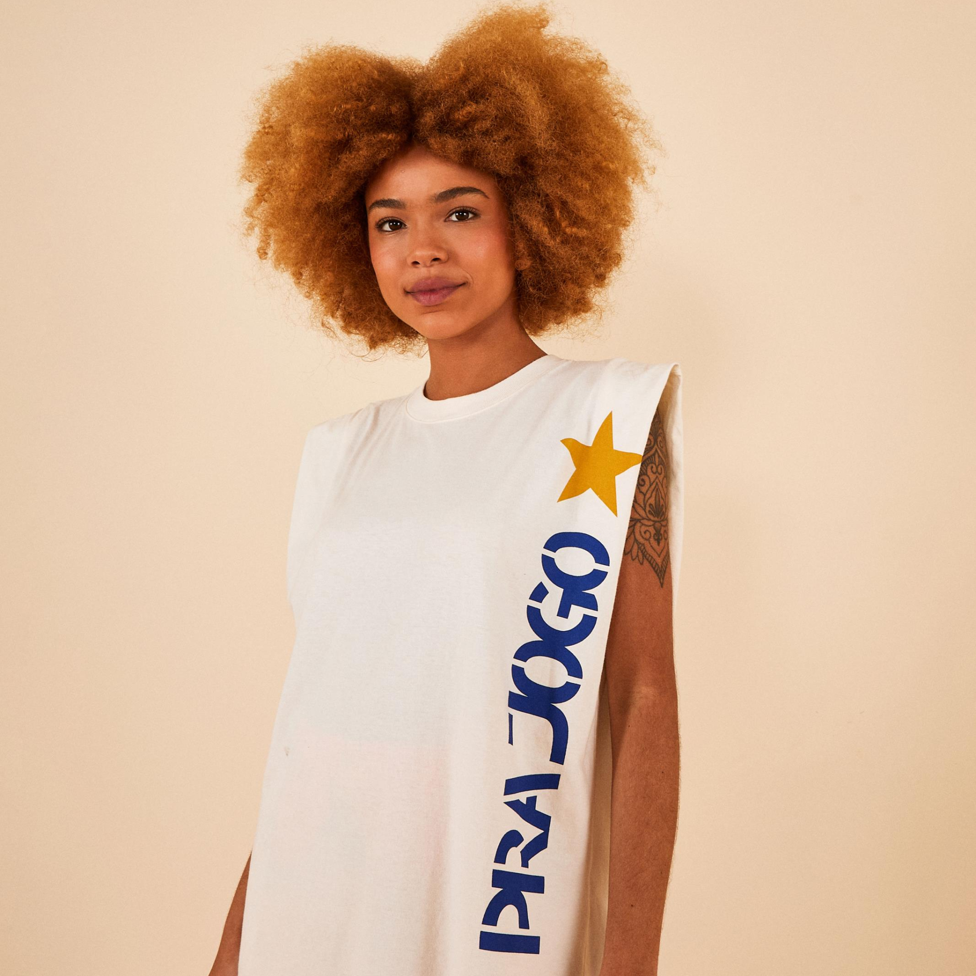 Regata Ombreira Estampada Pra Jogo