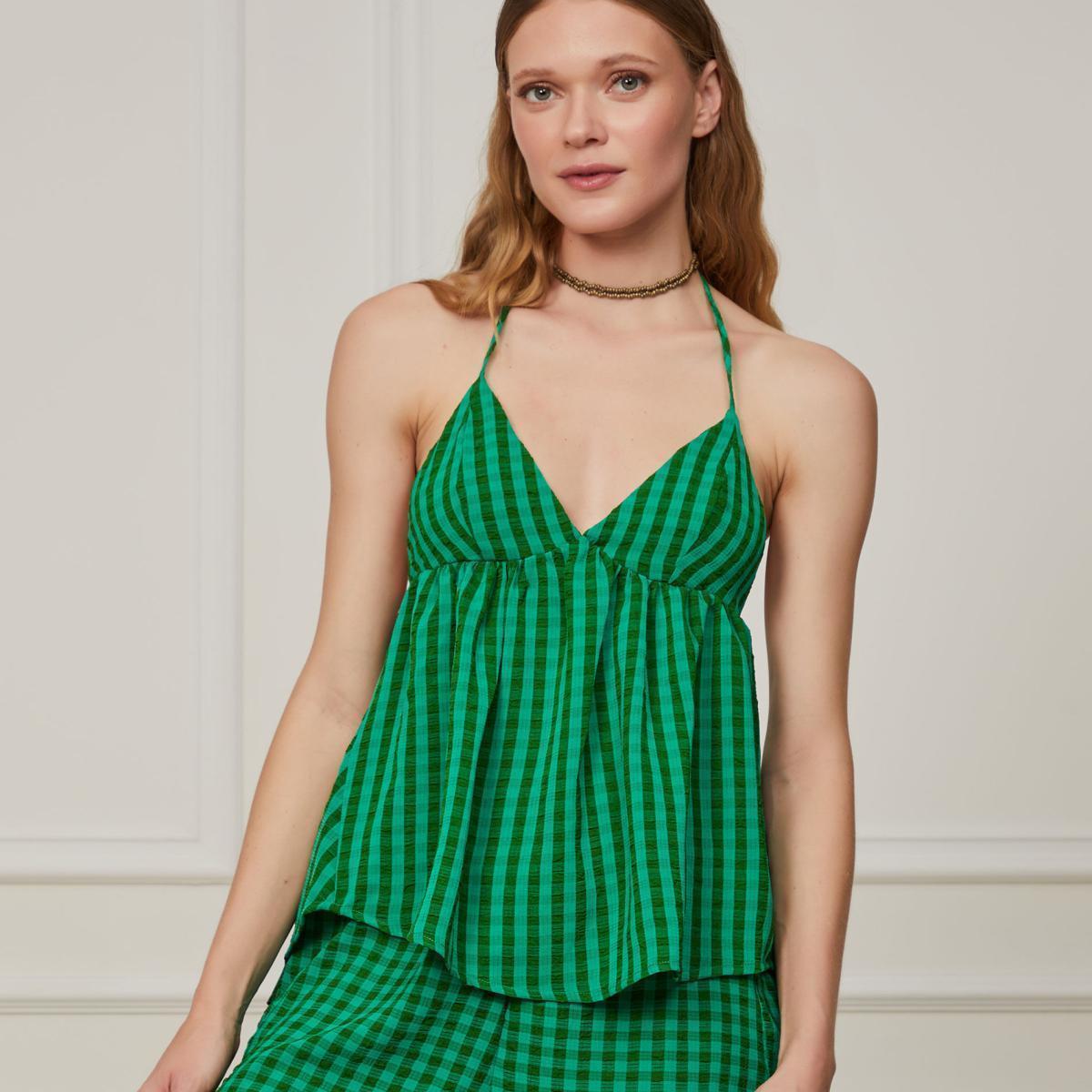 Blusa  Vichy Verde