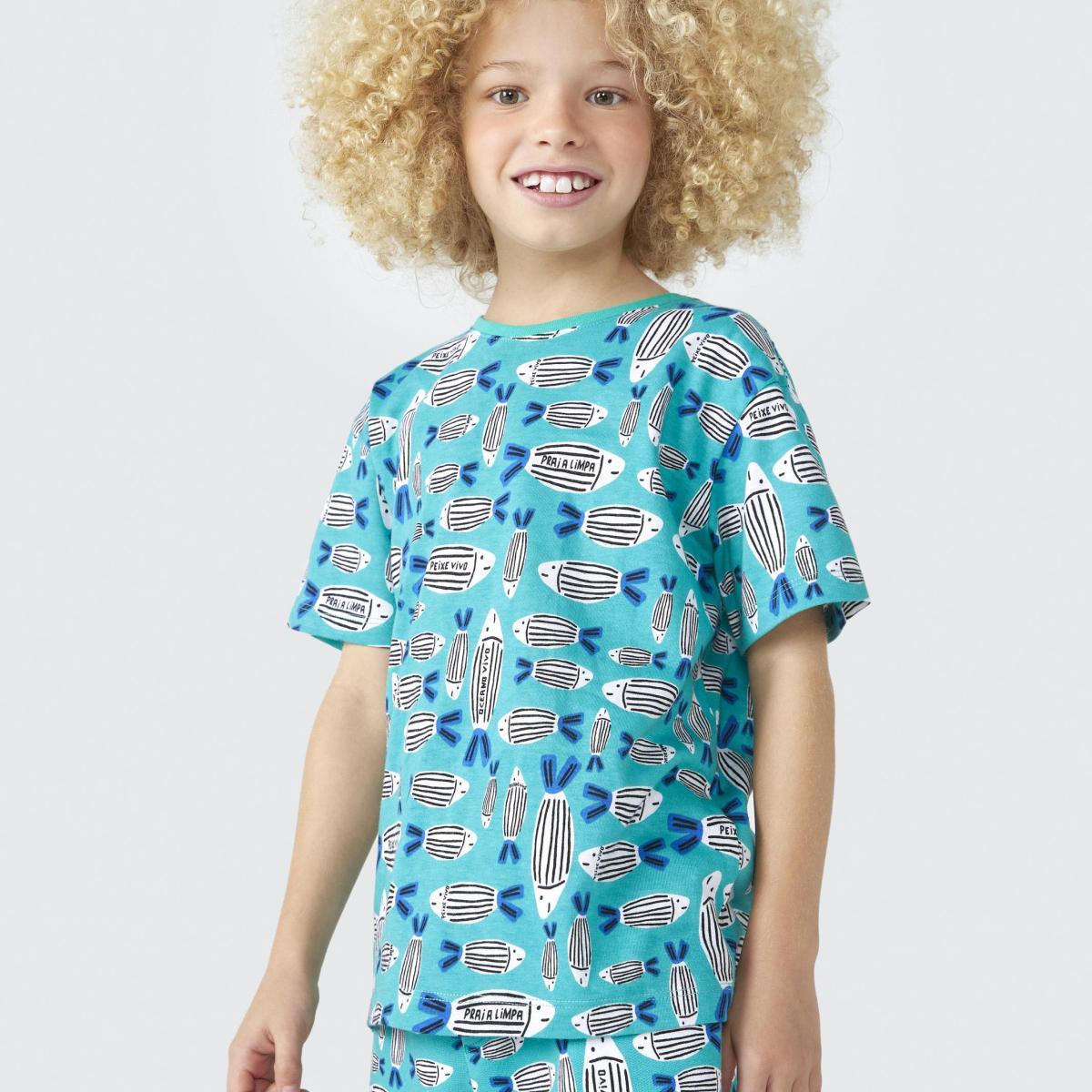 Camiseta Malha Peixe Vivo