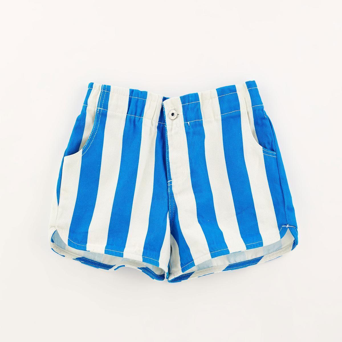 Short Sarja Elastico Listras