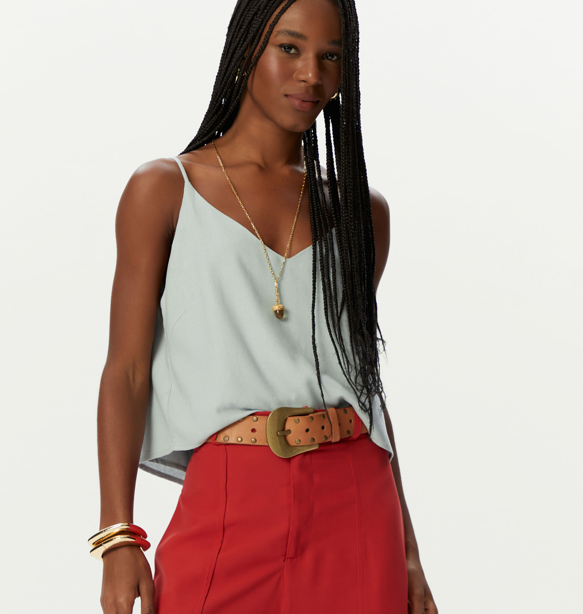 Blusa Alça Rolotê