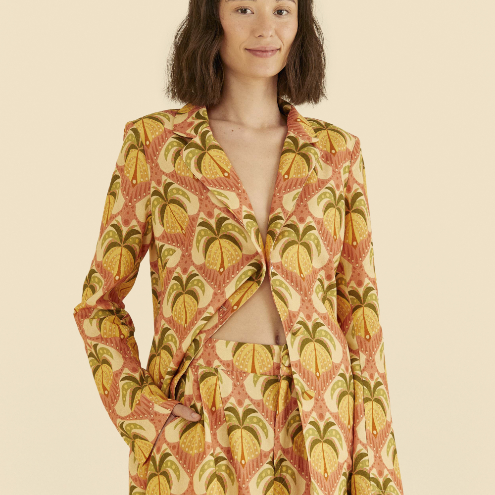 Blazer Estampado Coqueirou