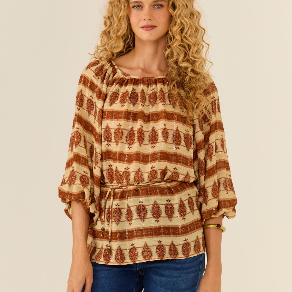 Blusa Estampa Mya Grão