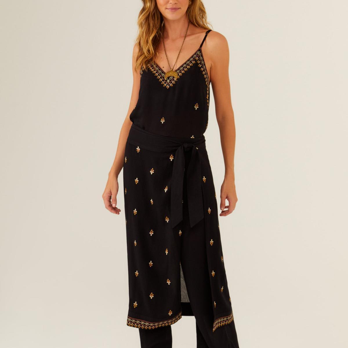 Calça Pareô Bordado Varanasi