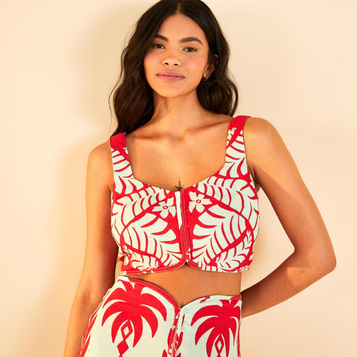 Blusa Cropped Abacainika