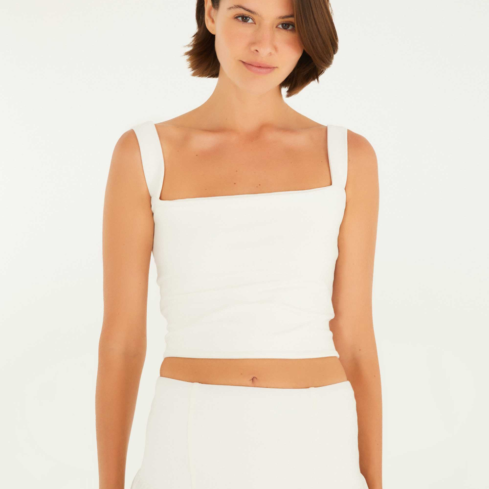 Blusa Decote Reto