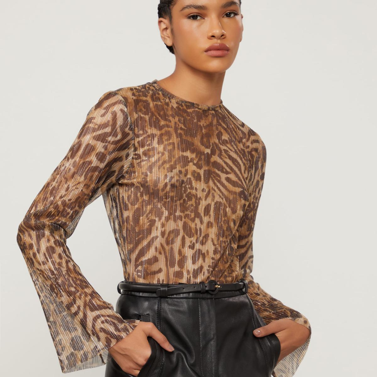 Blusa Segunda Pele Est Leopard