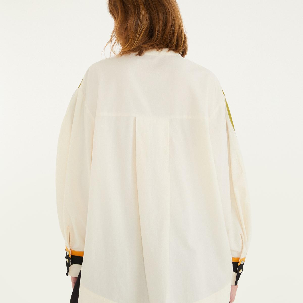 Camisa Cutwork Estampada Floresta De Onda