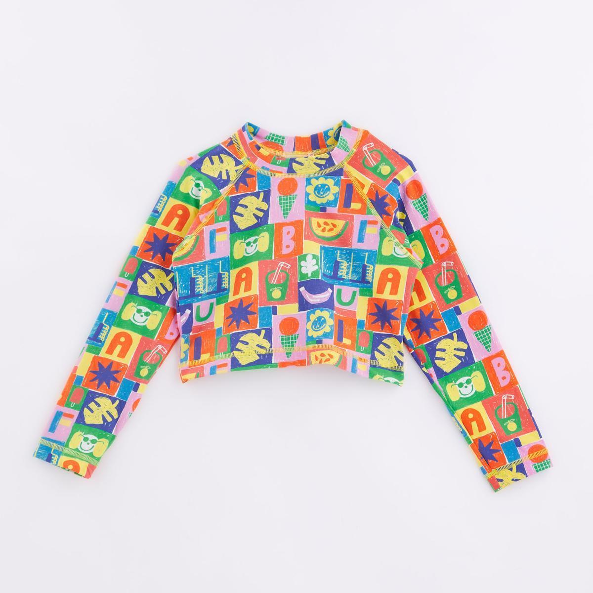 Camiseta Uv Cropped Carimbo
