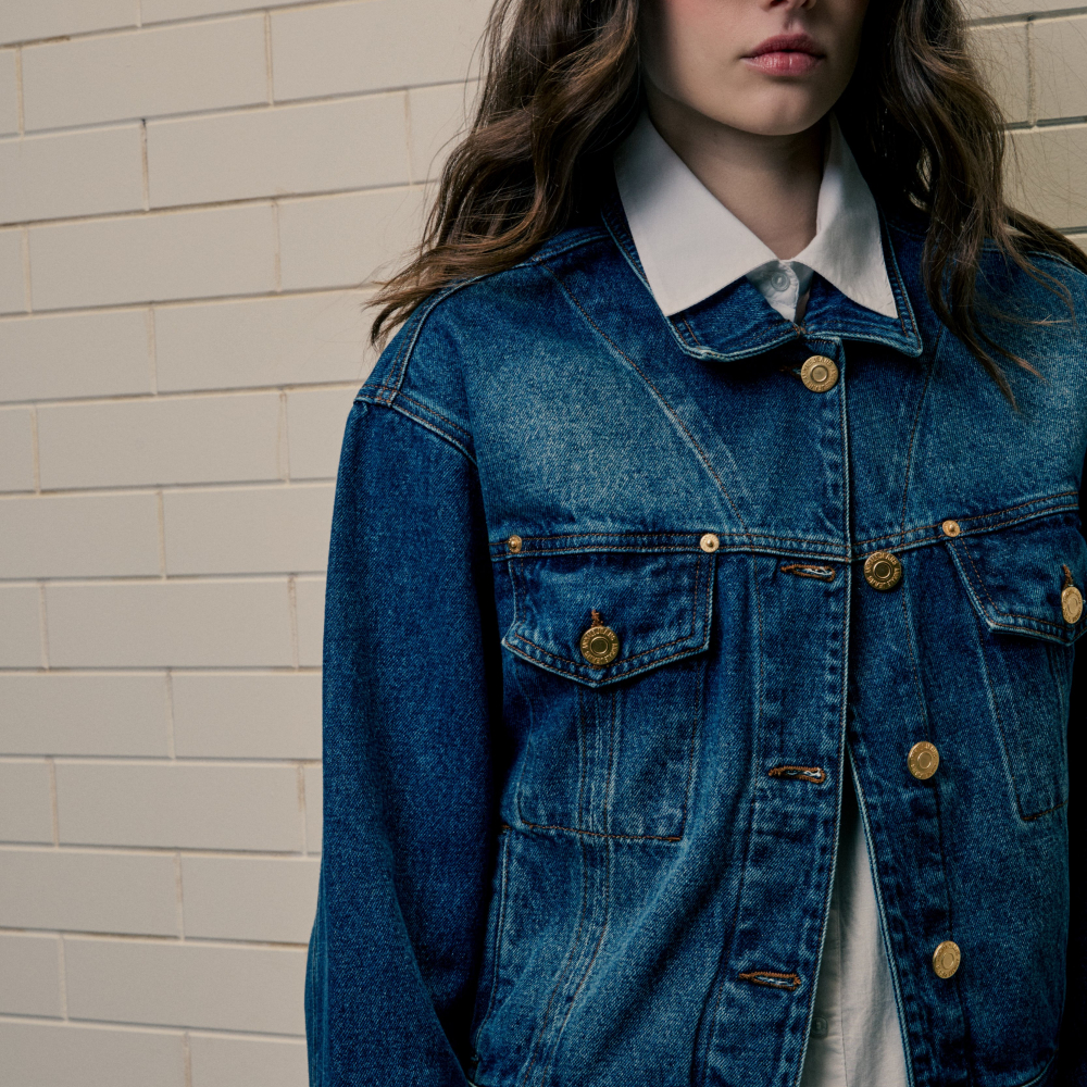 Jaqueta De Jeans Truker Stoned
