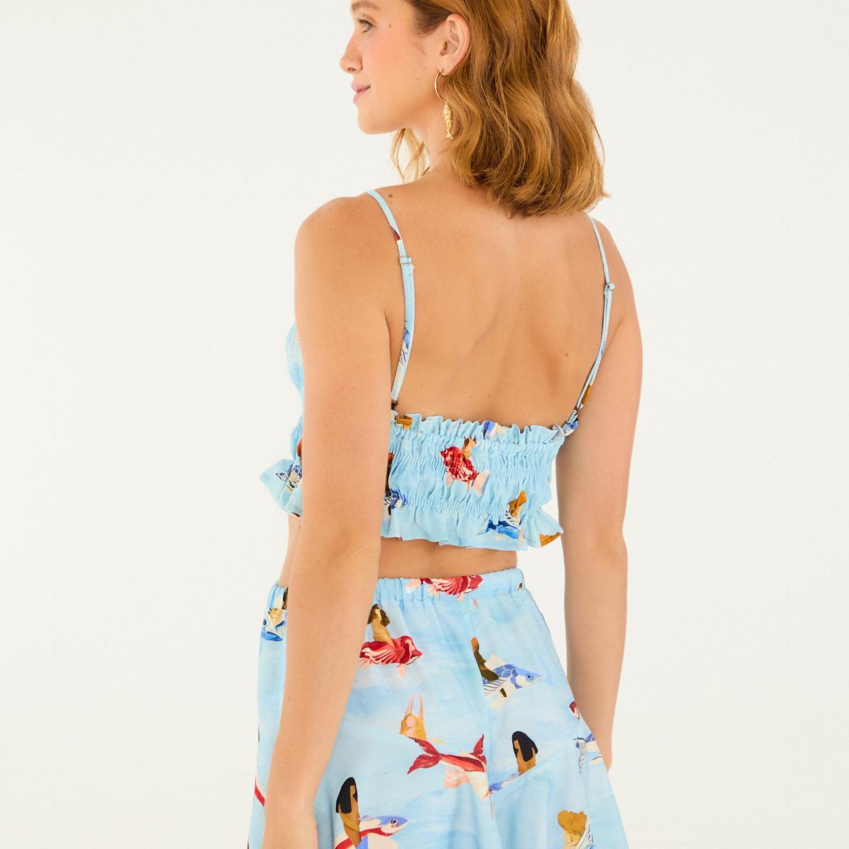 Top Estampado Peixes Voadores