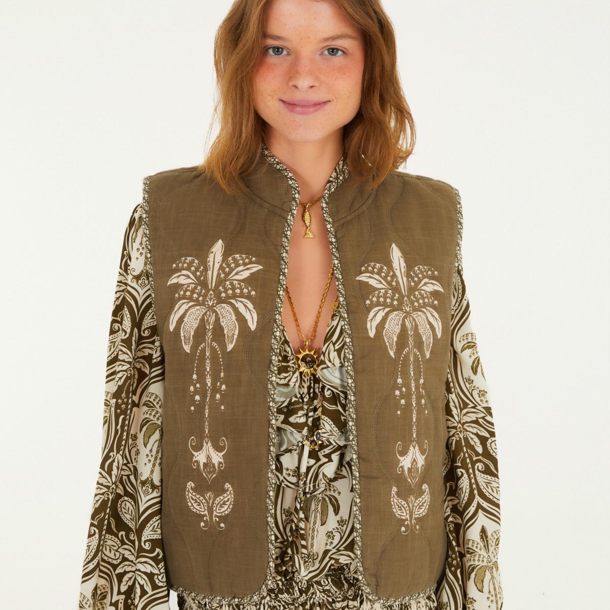 Colete Estampado Serra Tropical