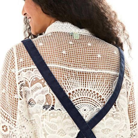 Jardineira Flare Ziper Denim Jardineira Flare Ziper Denim