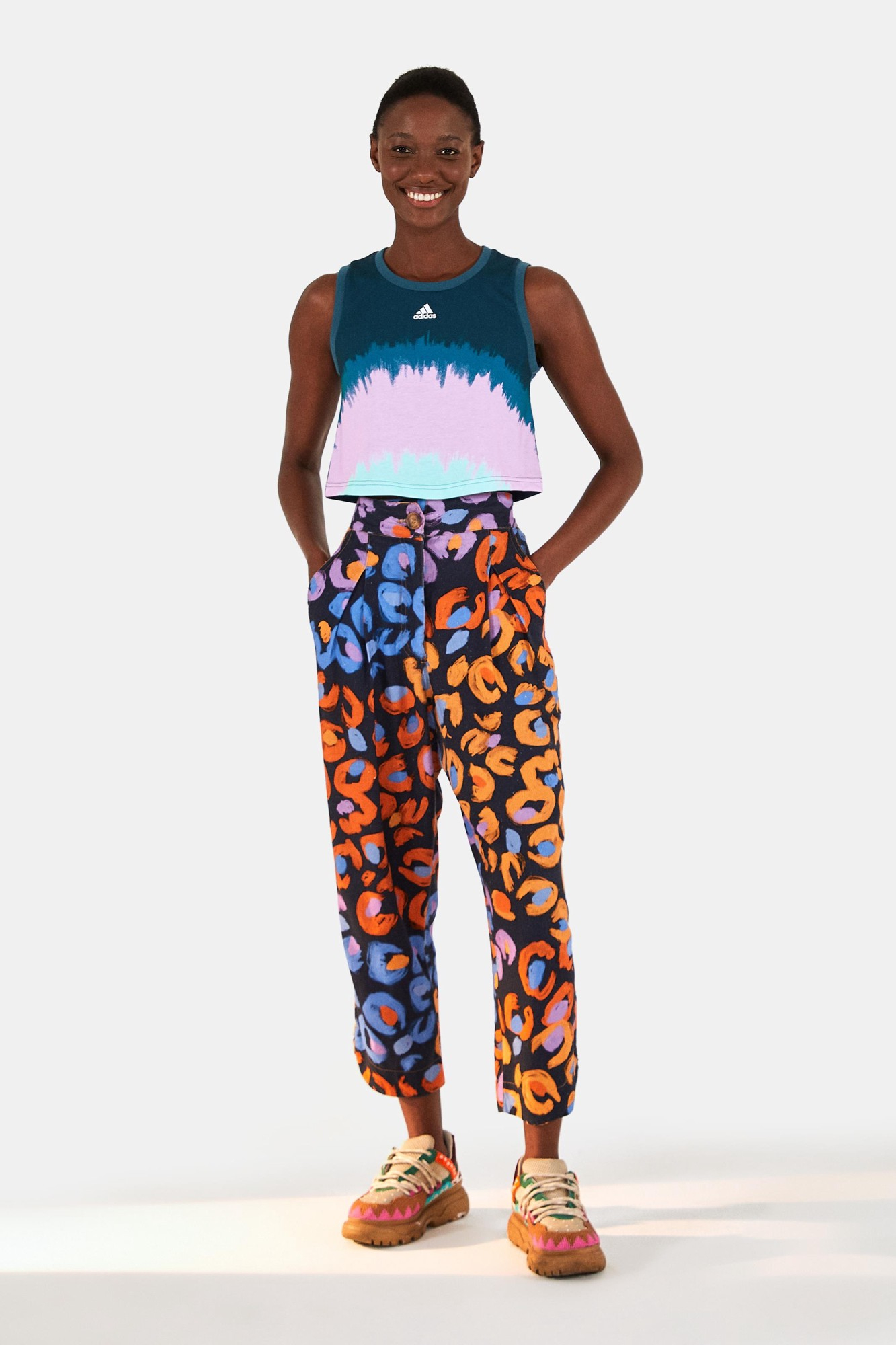 Blusa Adidas Tie Dye Wildteal Blusa Adidas Tie Dye Wildteal