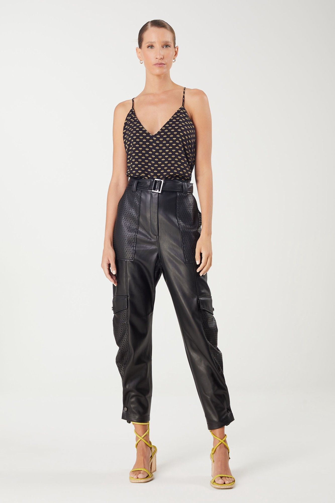 Calca Like Leather Telado