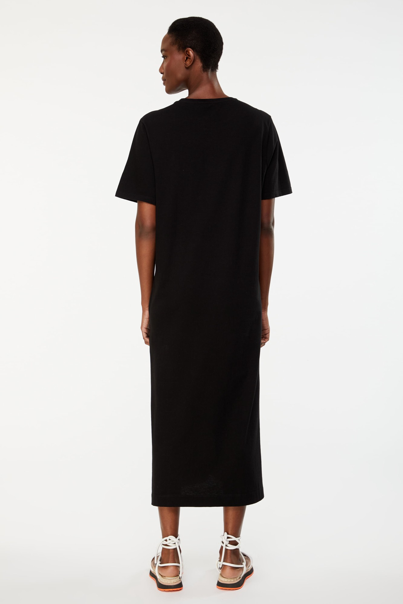 T-Dress Tempo Flor Preto