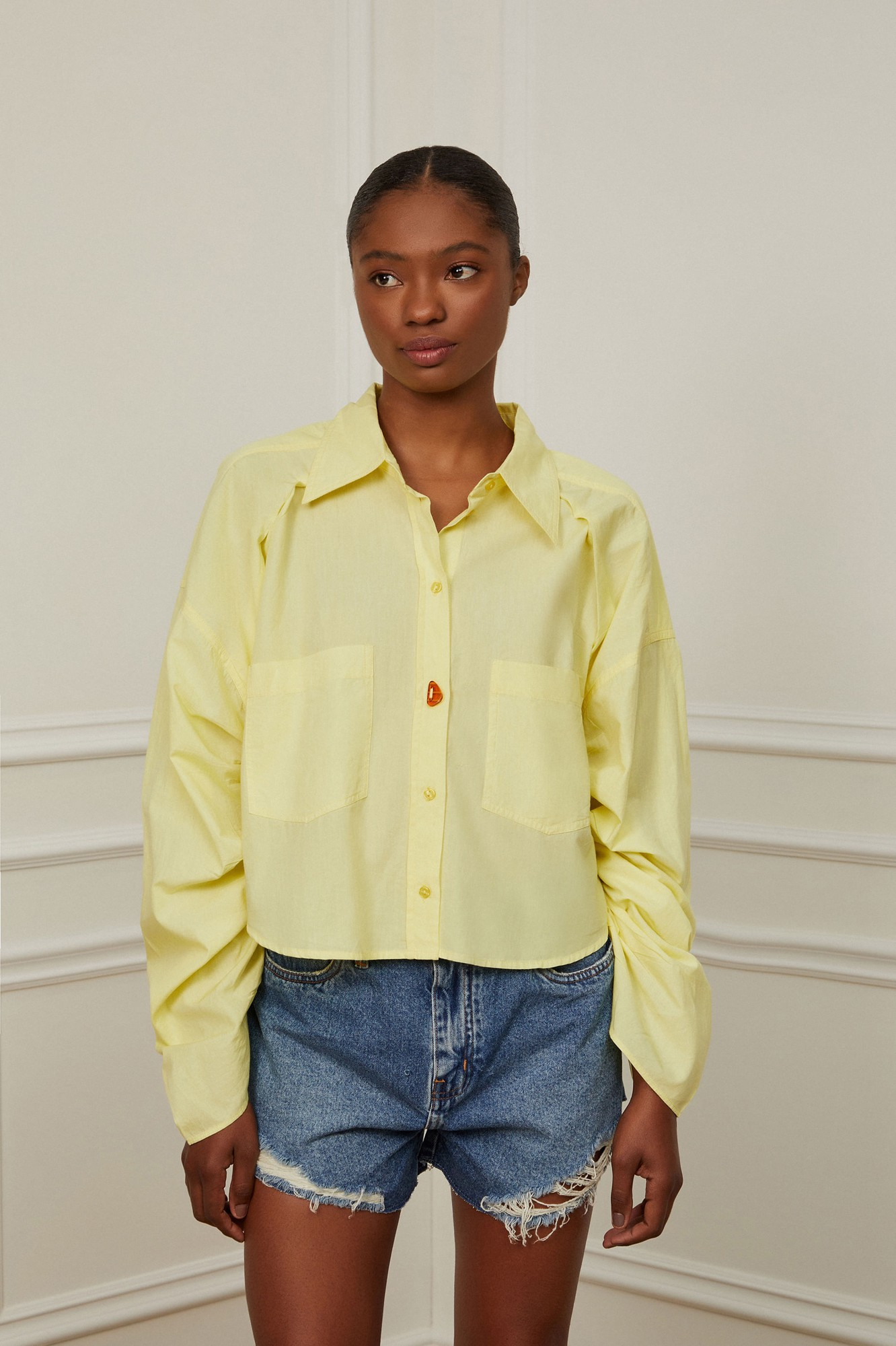 Camisa Manga Franzida