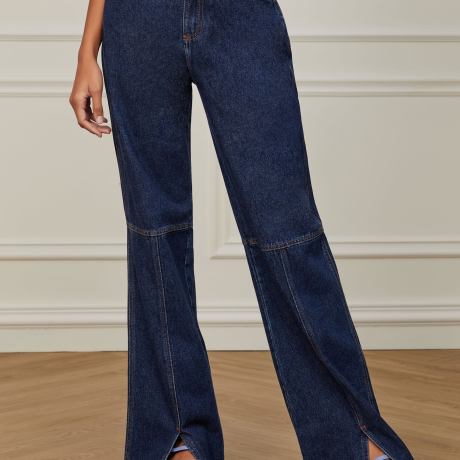 Calça Jeans Boot 70s Fenda Frontal
