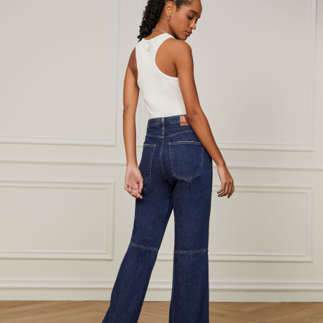 Calça Jeans Boot 70s Fenda Frontal