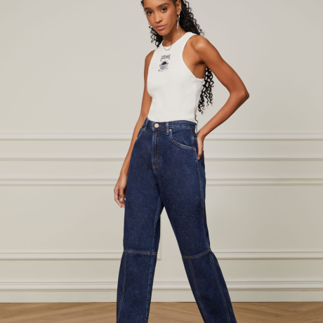 Calça Jeans Boot 70s Fenda Frontal