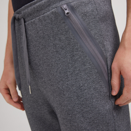 Calça Moletom Zip