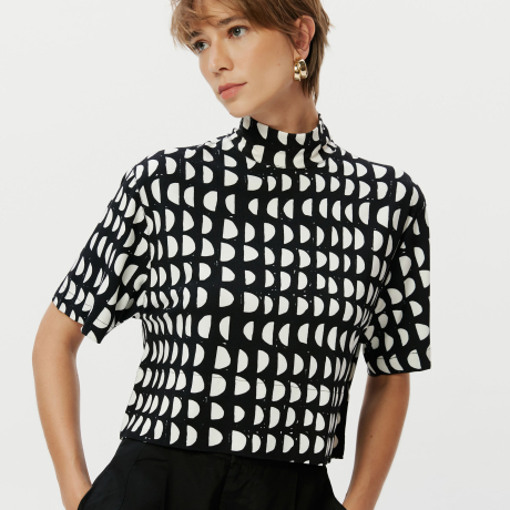 Cropped Gola Alta Seduction Prints