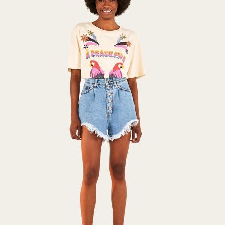 Short Re-Farm Jeans Botões