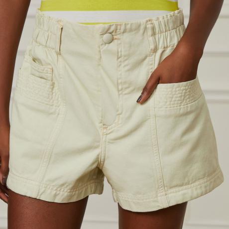 Short Sarja Jogger Botão Na Vista Short Sarja Jogger Botão Na Vista