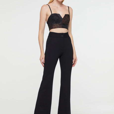 Top De Jacquard Patchwork