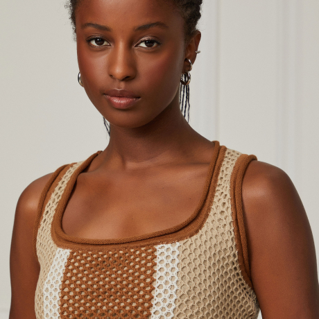 Top Tricot Rede Listrado