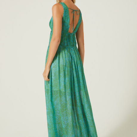 Vestido Ggt Longo Estampa Sal