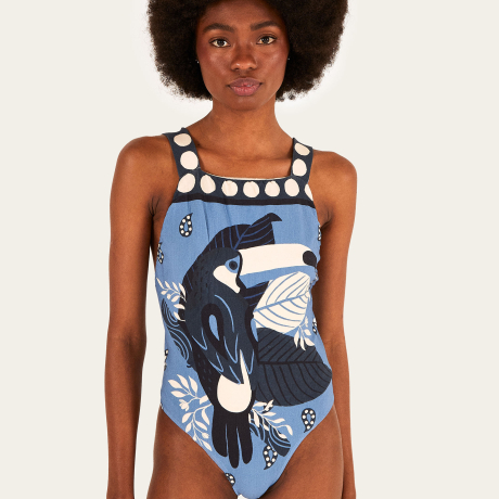 Body Estampado Lenço Bichos