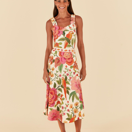 Body Frufru Estampado Flor De Verão