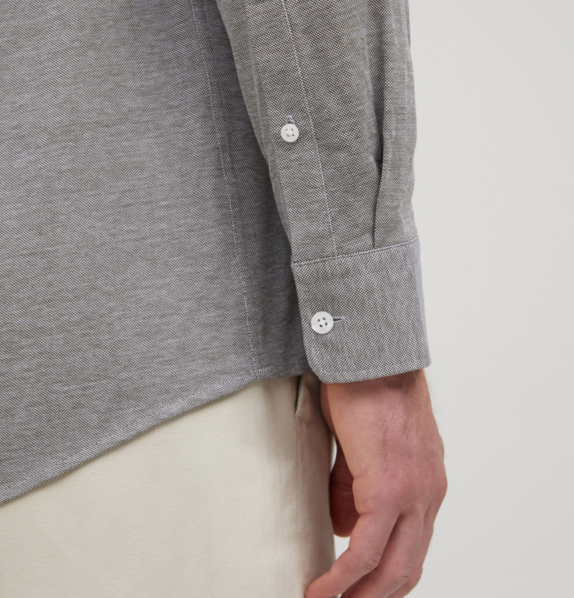 Camisa Ml Malha Oxford