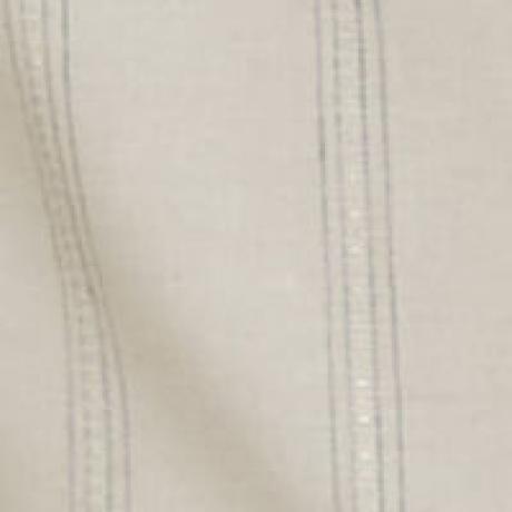 Calça Ampla De Algodão Com Listra Lurex